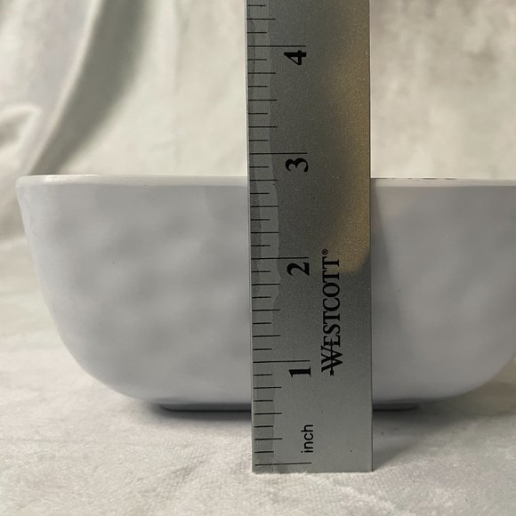 Melamine White & Sliver Snowflake Platter, Tray & Bowl Set - Picture 9 of 9